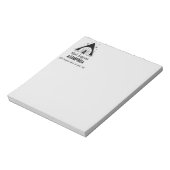 Spaß, was im Camping passiert, lacht Notizblock (Rotiert)