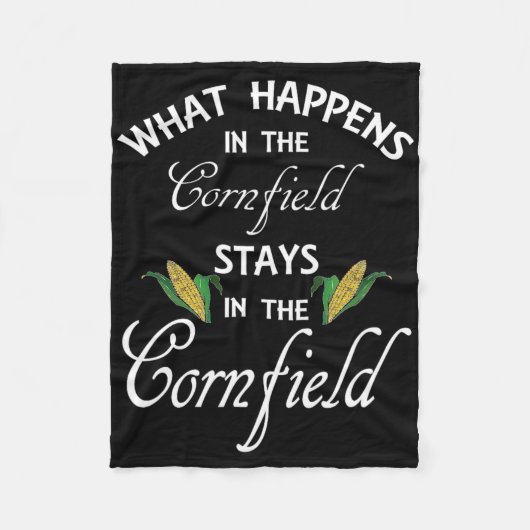 Spaß, was im Cornfield passiert, Bleibe Landleben Fleecedecke (Vorderseite)