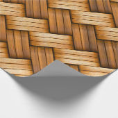 Spaß-Weidenkorbgeflecht Geschenkpapier (Ecke)