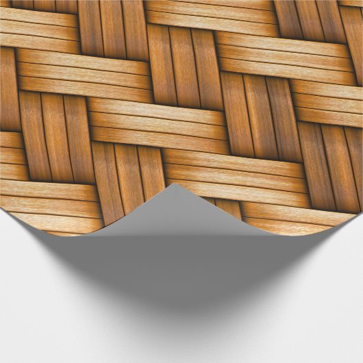 Spaß-Weidenkorbgeflecht Geschenkpapier (Ecke)