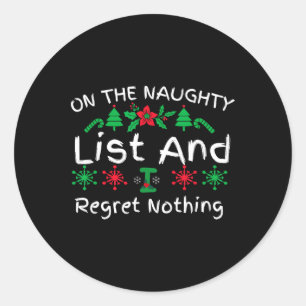 Spaß Weihnachten auf der scheußlichen Liste, und i Runder Aufkleber