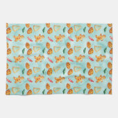 Spaß Weihnachten Backkost Lebkuchen Mann Geschirrtuch (Horizontal)