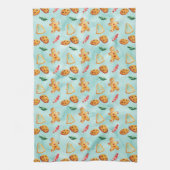 Spaß Weihnachten Backkost Lebkuchen Mann Geschirrtuch (Vertikal)