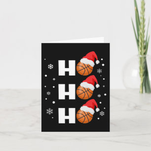 Spaß Weihnachten Basketball Spieler Ho Ho Ho Ho Sp Karte