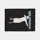 Spaß Weihnachten Carol Dabbing Scrooge Nachts Bah Fleecedecke (Vorderseite (Horizontal))