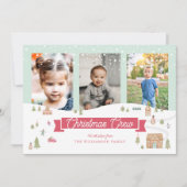 Spaß Weihnachten Crew Drei Foto Lebkuchen Stadt (Vorderseite)