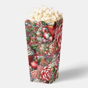 Spaß Weihnachten Cupcakes Roter Streifen Canes Geschenkschachtel