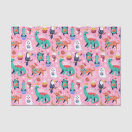 Spaß Weihnachten Dinosaurier Dog Parrot Avocado Ca Seidenpapier