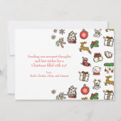 Spaß Weihnachten Doodles (Rückseite)