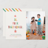 Spaß Weihnachten Foto SO VIEL TOGETHERNESS Retro (Vorne/Hinten)