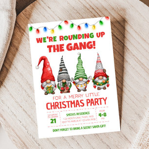 Spaß Weihnachten Gnomes Weihnachten Party Einladun Einladung