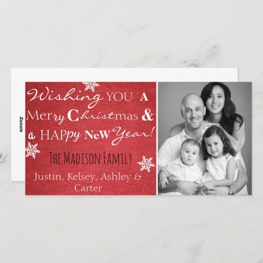 Spaß Weihnachten Grüße (Vorne/Hinten)