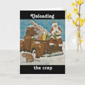 Spaß Weihnachten Karte (Gelbe Blume)