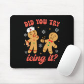 Spaß Weihnachten Krankenschwester Gingerbread Mann Mousepad (Mit Mouse)