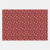 Spaß Weihnachten Leopard Print Trio Mix Geschenkpapier Set (Vorderseite 3)