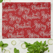 Spaß Weihnachten Muster Küchentücher (Gefaltet)