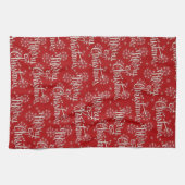 Spaß Weihnachten Muster Küchentücher (Horizontal)