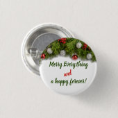 Spaß Weihnachten & Neues Jahr Positive Zitatschmuc Button (Vorne & Hinten)