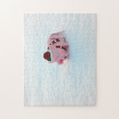 Spaß Weihnachten Pig Puzzle! Puzzle (Vertikal)