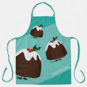 Spaß Weihnachten Pudding Essen Weihnachten Schürze (Vorderseite)