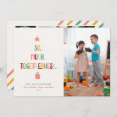 Spaß Weihnachten SO VIEL TOGETHERNESS Foto Collage (Vorne/Hinten)