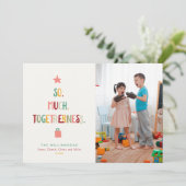 Spaß Weihnachten SO VIEL TOGETHERNESS Foto Collage (Stehend Vorderseite)