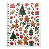 Spaß Weihnachten Spiral Foto Notebook Notizblock (Vorderseite)
