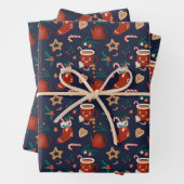 Spaß Weihnachten Strümpfe und Leckereien Geschenkpapier Set (Beispiel)