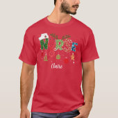 Spaß Weihnachten T - Shirt - NURSE - bearbeitbarer (Vorderseite)