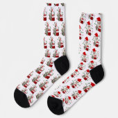 Spaß Weihnachten Taz und Tito Sockss Socken (Linkes Detail)
