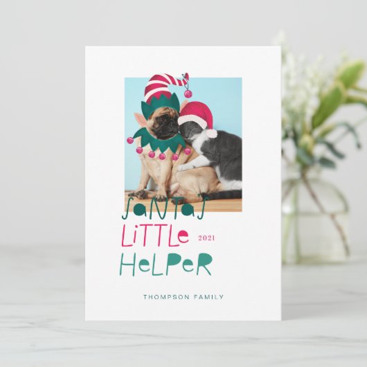 Spaß Weihnachten Weihnachten Santas Little Helper  (Stehend Vorderseite)