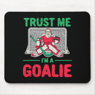 Spaß Weihnachten Weihnachtshockey Goaltender Goali Mousepad