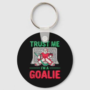 Spaß Weihnachten Weihnachtshockey Goaltender Goali Schlüsselanhänger