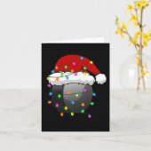 Spaß Weihnachten Weihnachtsmannmütze Hockey Sport  Karte (Gelbe Blume)