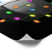 Spaß Weihnachten Weihnachtsmannmütze Hockey Sport  Poster (Ecke)