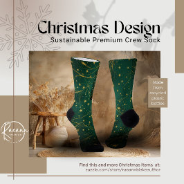 Spaß Weihnachts Design Nachhaltig Premium Crew Soc Socken