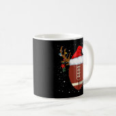 Spaß Weihnachts Fußball Ball Weihnachtsmannmütze R Kaffeetasse (VorderseiteRechts)