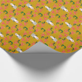 Spaß Weihnachts-Geschenk: Santas, Holly, Ho, ho, h Geschenkpapier (Ecke)