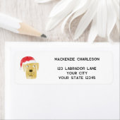 Spaß Weihnachts Hund Personalisierte Rücksendeadre (Insitu)