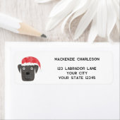 Spaß Weihnachts Hund Personalisierte Rücksendeadre (Insitu)