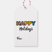 Spaß Weihnachts Lebkuchenkochtag Tags Geschenkanhänger (Rückseite)