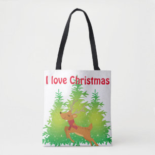 Spaß Weihnachts-Rentier-Thema Tasche