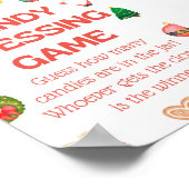 Spaß Weihnachts-Spiel - Nicht bestellbar Poster (Ecke)