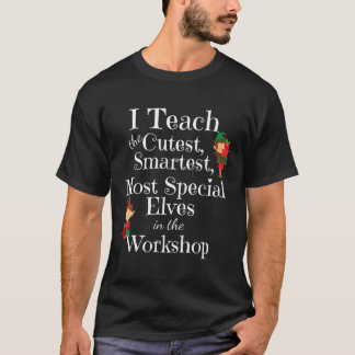 Spaß Weihnachts Themenlehrer - Niedliche Elfen Wor T-Shirt
