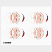 Spaß Weihnachtsaufkleber Niedlich Weihnachtsaufkle Ovaler Aufkleber (Blatt)