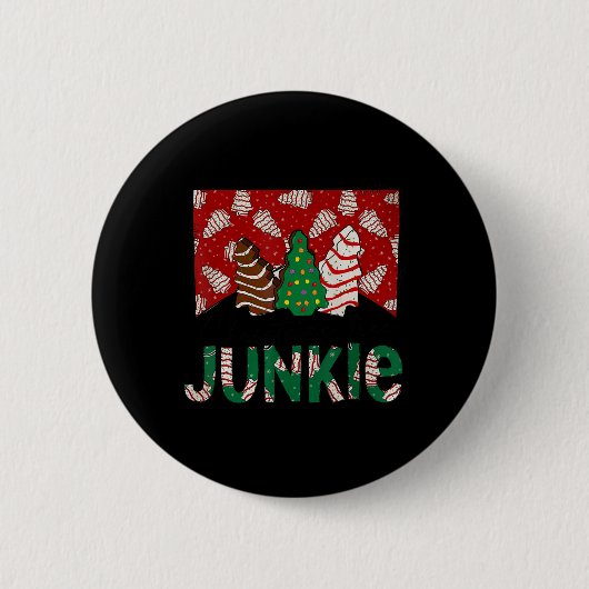 Spaß Weihnachtsbaum Cake Junkie Tis The Season Wes Button (Vorderseite)