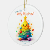 Spaß Weihnachtsbaum Keramik Ornament (Links)