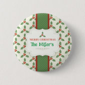Spaß! Weihnachtsbutton - Personalisiert - Name hin Button (Vorderseite)
