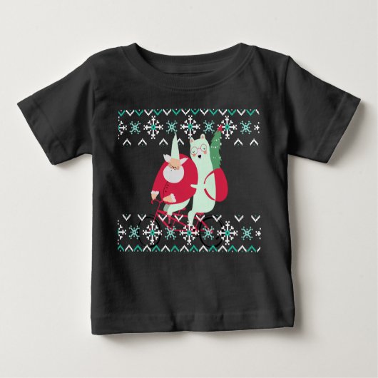 Spaß Weihnachtsfeiertage Baby T-shirt (Vorderseite)