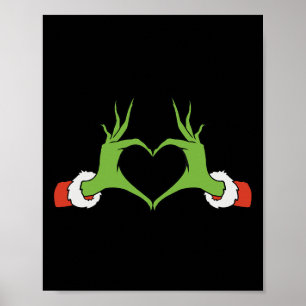 Spaß Weihnachtshandschuhe Herzspass machen Weihnac Poster